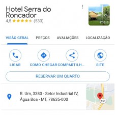 Cliente - Hotel Serra do Roncador - Água Boa - MT 